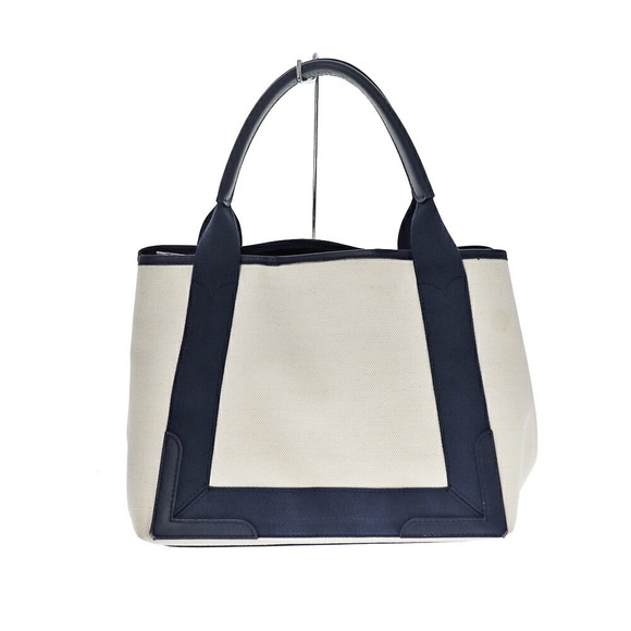 Balenciaga Blue Small Cabas Tote Bag Canvas Black - Picture 2 of 16